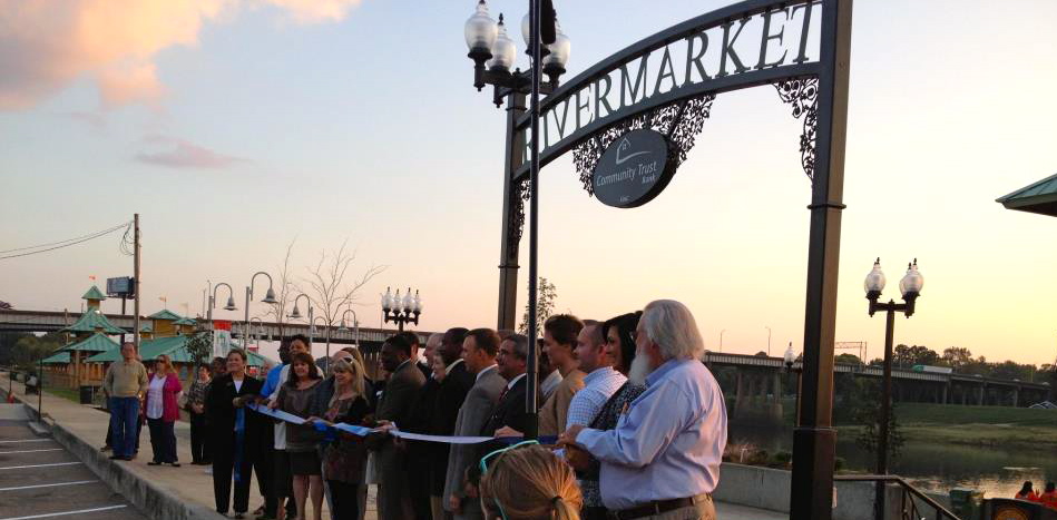 Downtown RiverMarket opened for business in October.