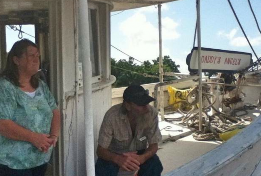 Janet and Dennis Hollier , shrimpers who will be offer their fresh catches for sale this Saturday at the new Delcambre Direct Seafood market, which officially launches tomorrow morning (June 1).    Photo Credit: TheAdvertiser.Com