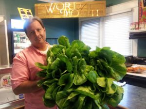 Fresh, locally grown greens now used at Alexandria's Word of Mouth Cafe.