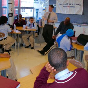 Tipton teaching in the South Bronx. 
