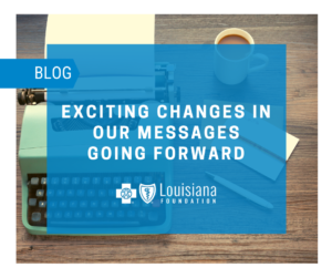 Exciting changes in our messages going forward logo.