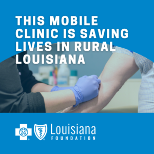 BCBS Foundation mobile clinic graphic.